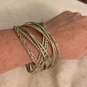 Silver Bangle bracelets